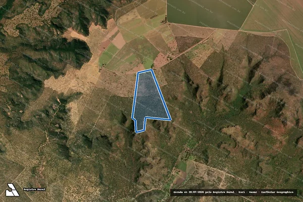 Imagem de satélite de P.A. PARANÁ ? LOTE 62 - Parte 1 em Mambaí - GO