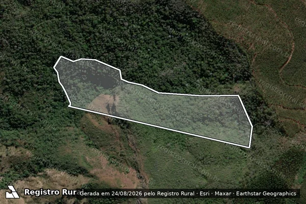Imagem de satélite de Fazenda Ribeirão do Porcos - Gleba 01 em Morro do Pilar - MG