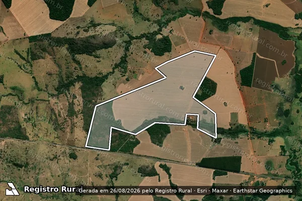 Imagem de satélite de FAZENDA FORTUNA - Parte 1 em Palmeiras de Goiás - GO