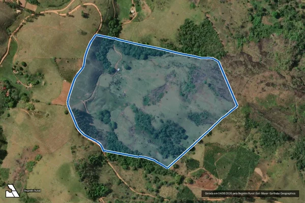 Imagem de satélite de FAZENDA BARBOSA - Parte 1 em Vieiras - MG