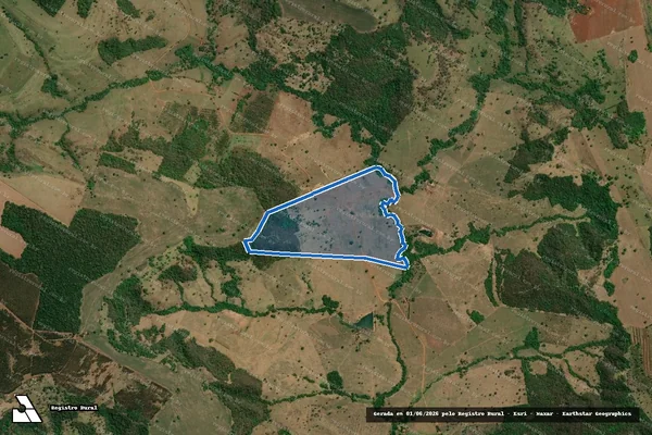 Imagem de satélite de FAZENDA MATA AZUL e SÃO JOÃO - 001 em Buriti Alegre - GO