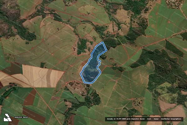 Imagem de satélite de Fazenda Visconde  do Parnaiba - Fazenda Visconde do Parnaiba ? Gleba 11 em Jardinópolis - SP