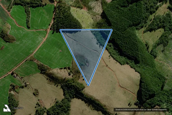 Imagem de satélite de FAZENDA COLINA VERDE - Matrícula 4046 em Ortigueira - PR