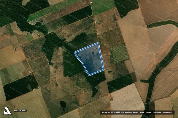 Imagem de satélite de PROJETO DE ASSENTAMENTO POUSO ALEGRE - LOTE 33 - Lote 33 P.A Pouso Alegre em São José do Rio Claro - MT