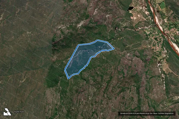 Imagem de satélite de FAZENDA PALMITAL - Parte 2 em Diamantina - MG