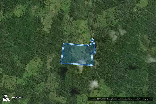 Imagem de satélite de FAZENDA SANTO ANTONIO - Parte 2 em Itacaré - BA