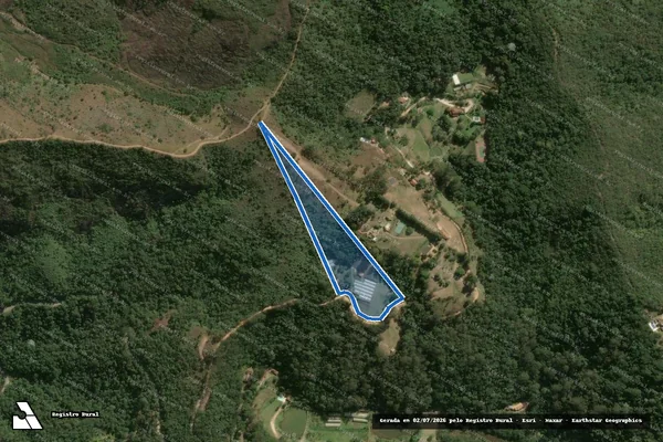 Imagem de satélite de Lote 01 - Sítio Bela Vista em Petrópolis - RJ