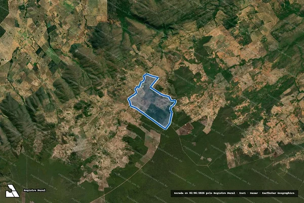 Imagem de satélite de FAZENDA JUÁ - Parte 1 em Cotegipe - BA