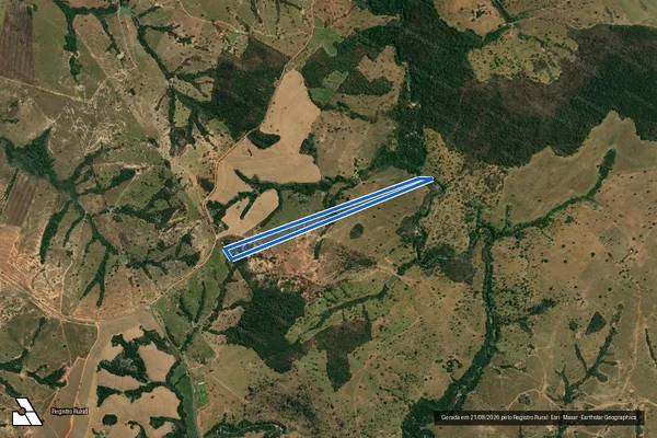 Imagem de satélite de FAZENDA SANTA MARIA - Gleba 06 em Sanclerlândia - GO