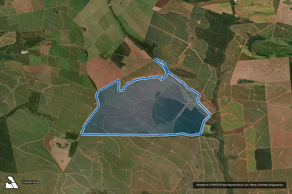 Imagem de satélite de Fazenda São Judas Thadeu - PARTE 1 em João Ramalho - SP
