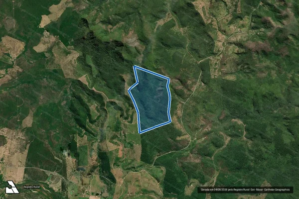 Imagem de satélite de FAZENDA BACAVAZINHO em Almenara - MG