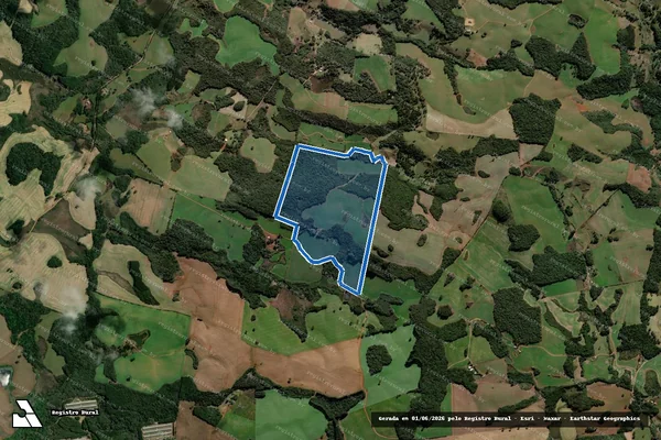 Imagem de satélite de Sitio Mark - gleba 01 em Campos Novos - SC
