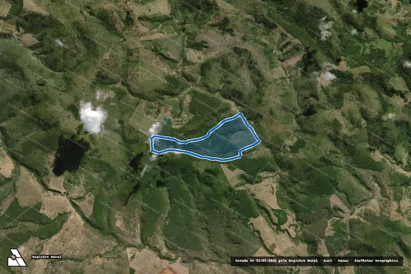 Imagem de satélite de FAZENDA FERRUGEM - Parte 1 em Ubaíra - BA