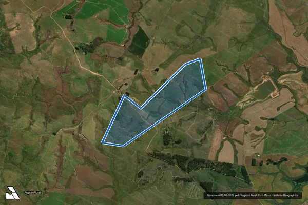 Imagem de satélite de ESTÂNCIA OLHOS DÁGUA ?  Gleba A - GLEBA A em São Gabriel - RS