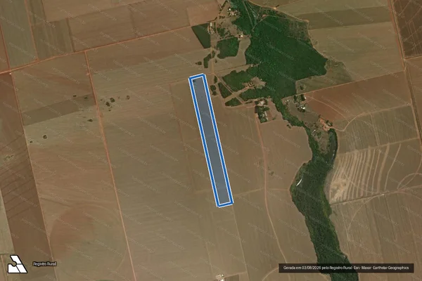 Imagem de satélite de Fazenda Massapé - Área A em Primavera do Leste - MT
