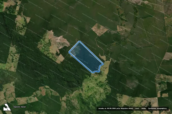 Imagem de satélite de FAZENDA NOSSA SENHORA AUXILIADORA em Pontes e Lacerda - MT