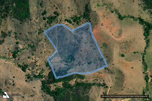 Imagem de satélite de SITIO CGO PRETO - 001 em Itanhomi - MG