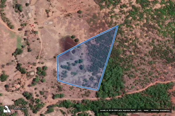 Imagem de satélite de Fazenda Barriguda - Parcela 01 - 03 em Araçuaí - MG