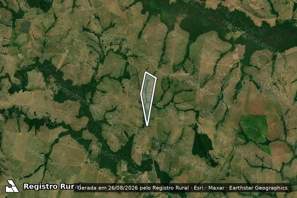 Imagem de satélite de FAZENDA NOSSA SENHORA APARECIDA - Parcela 1 em São José dos Quatro Marcos - MT