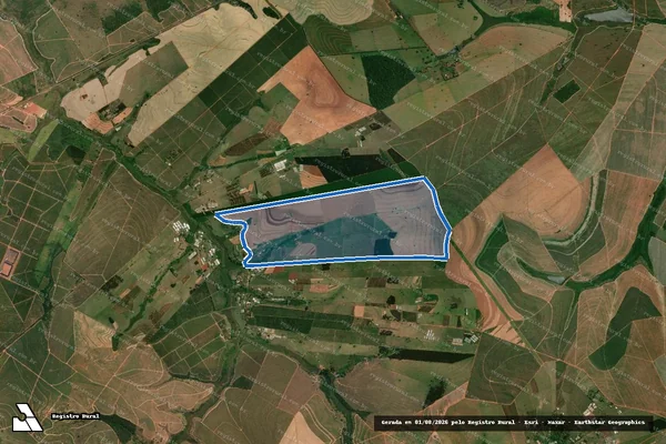 Imagem de satélite de FAZENDA BOA SORTE / GLEBA B em Pirajuí - SP