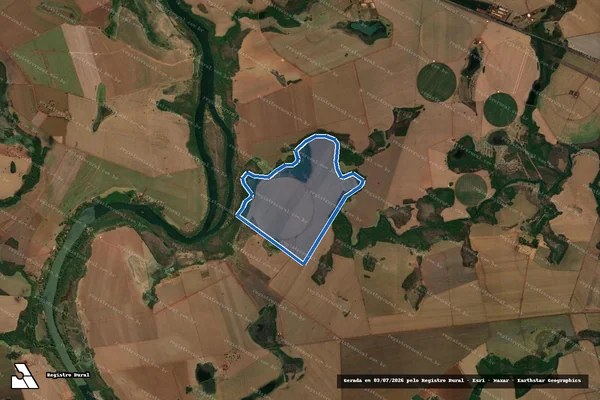 Imagem de satélite de FAZENDA CASCAVEL - Parte 1 em Bom Jesus de Goiás - GO
