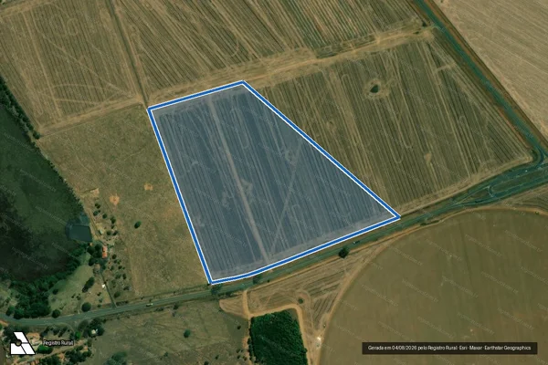 Imagem de satélite de Fazenda Duas Barras - Parte 1 em Iraí de Minas - MG