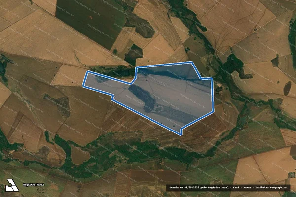 Imagem de satélite de Fazenda Santa Rosa - Parte 1 em Itumbiara - GO