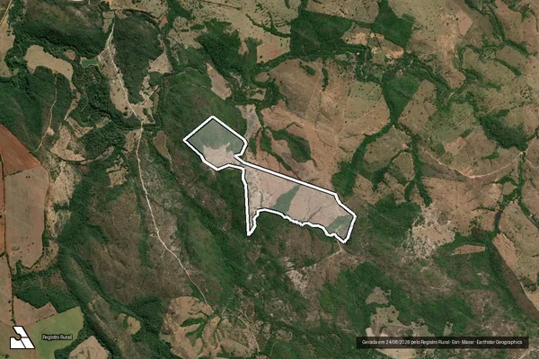 Imagem de satélite de FAZENDA SANTA ROSA DE BAIXO E SANTA CLARA - PARTE 1 em Coromandel - MG
