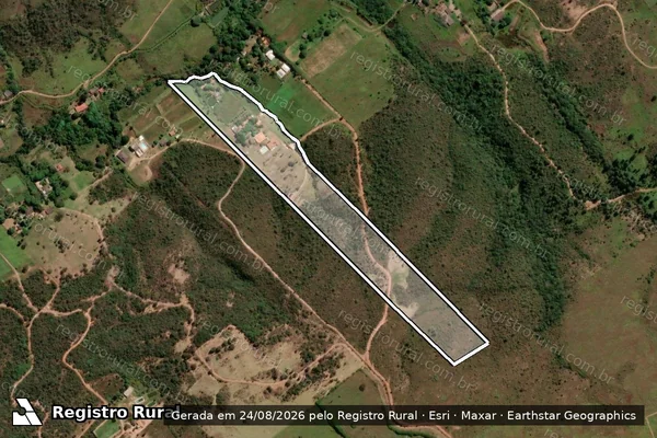 Imagem de satélite de SÍTIO DO VÔ PA, PARTE DA GLEBA 02, RESERVA TÉCNICA F, PICAG