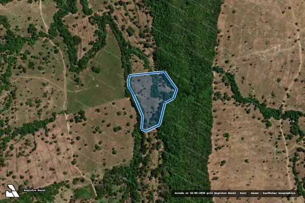 Imagem de satélite de Fazenda Olhos D  Agua Limpa - Gleba III e IV - Gleba 04 em Fazenda Nova - GO