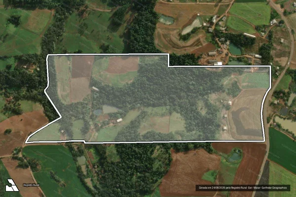 Imagem de satélite de LOTE COLONIAL N 166 em Iporã do Oeste - SC