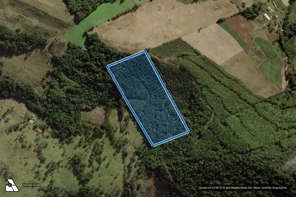 Imagem de satélite de situado na Fazenda Sarandi - Parte única em Herval d'Oeste - SC