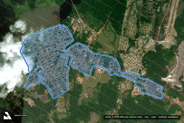 Imagem de satélite de GLEBA PATRIMONIAL DO MUNICIPIO DE OIAPOQUE