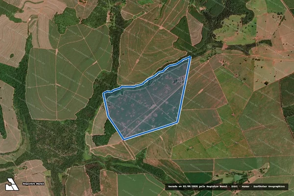 Imagem de satélite de FAZENDA ONCINHA - Fazenda Oncinha em Colômbia - SP