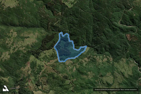 Imagem de satélite de FAZENDA VÓ - Parte 2 em Encruzilhada do Sul - RS