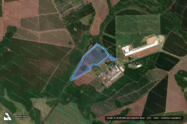 Imagem de satélite de Fazenda Santa Luzia - Gleba B1 ? Remanescente em Botucatu - SP