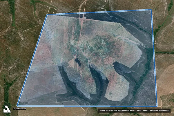 Imagem de satélite de Lote 23 do Lot° Rio Perdida, Gleba 10 - Parte 1 em Lizarda - TO