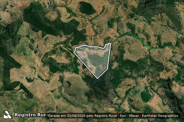 Imagem de satélite de FAZENDA LUZITANIA - GLEBA-2 em Carlos Chagas - MG
