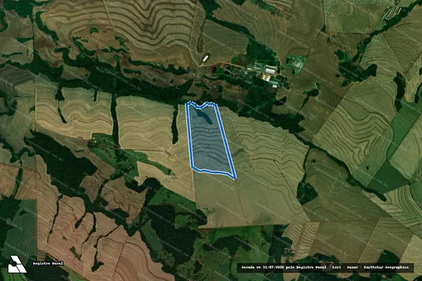 Imagem de satélite de Lote Rural 18-A-1 Parte 1 Gleba 6 Colônia São Francisco - única em Céu Azul - PR