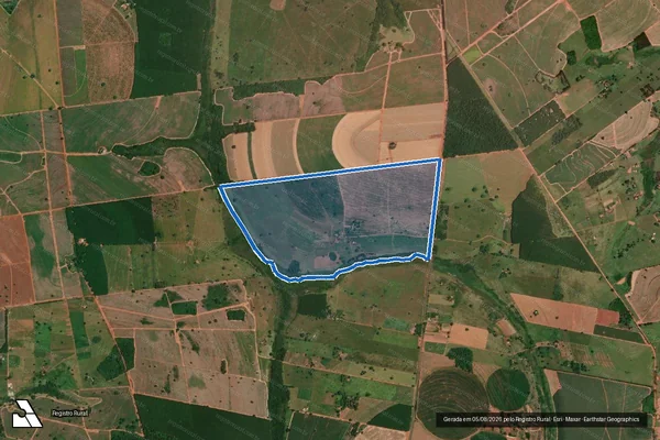 Imagem de satélite de FAZENDA SANTA ROSA - Parte 2 em Parisi - SP