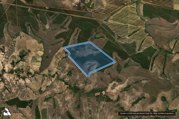 Imagem de satélite de FAZENDA JOÃO DE BARRO II - Parte 1 em Três Marias - MG