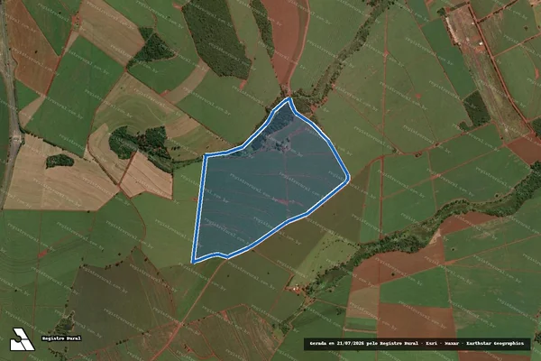 Imagem de satélite de FAZENDA SANTA FÉ - Parte 1 em Ituverava - SP
