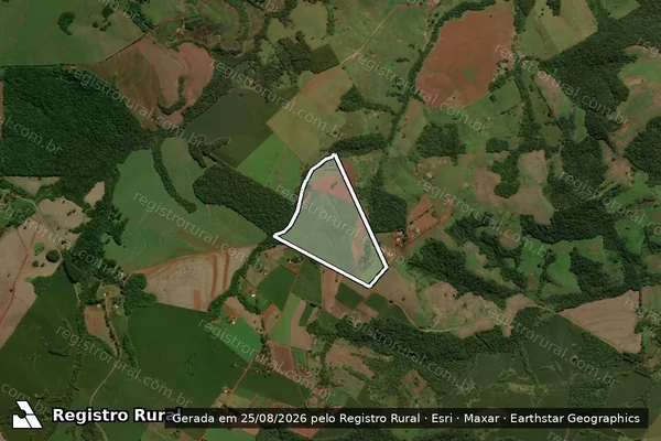 Imagem de satélite de FAZENDA SÃO PEDRO - fAZENDA SÃO PEDRO ? 1 em Luiziana - PR