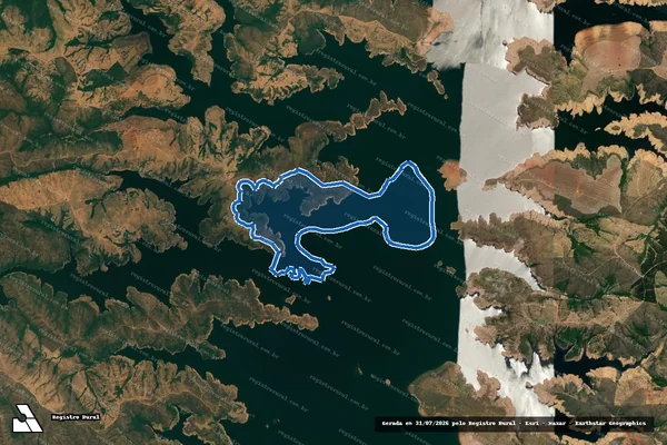 Imagem de satélite de Fazenda Forquilha - Parcela 2 em Campo Alegre de Goiás - GO