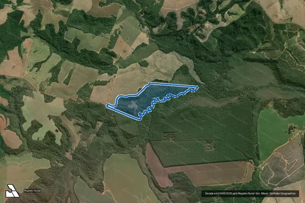 Imagem de satélite de Fazenda Olim - Parte 2 em Itapeva - SP