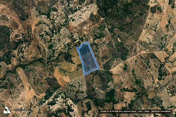 Imagem de satélite de FAZENDA DE CIMA - GLEBA F em Faina - GO