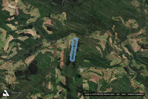 Imagem de satélite de Sitio Sao Caetano - Gleba 02 em Macieira - SC