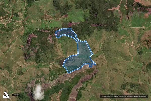 Imagem de satélite de Fazenda Turmalina Azul - Parte 3 em Galiléia - MG