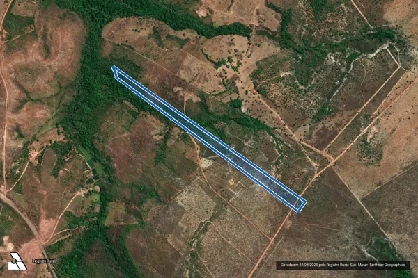 Imagem de satélite de FAZENDA ESTALEIRO II - (PARTE E) em Ponte Alta do Tocantins - TO