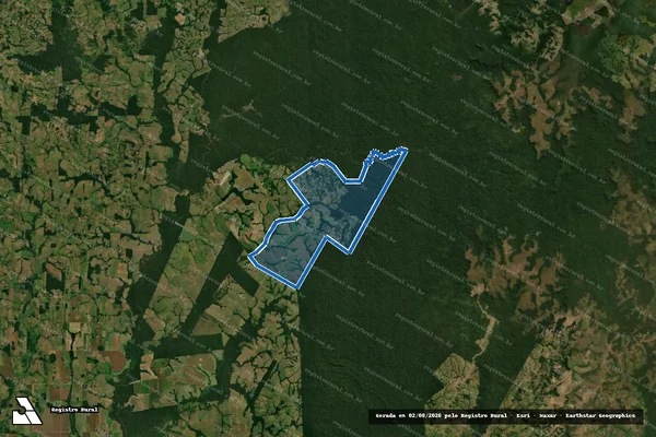 Imagem de satélite de FAZENDA SÃO JOÃO DO TAGUASSÚ - Parte 1 em Comodoro - MT